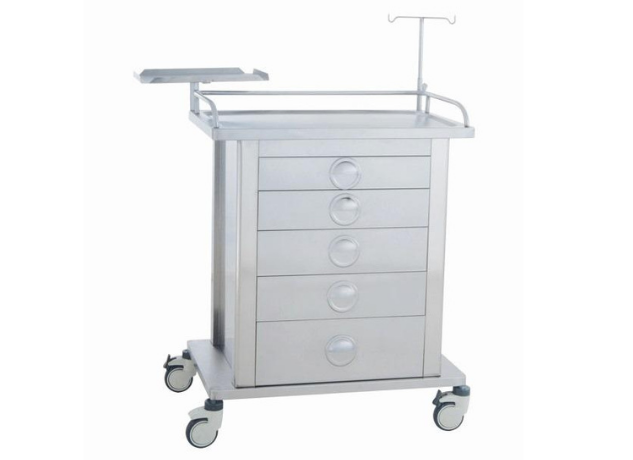 Emergency Cart, Stainless Steel